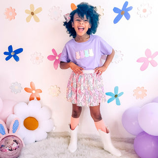 Sweet Wink, Sweet Wink Easter Peeps Patch S/S Tee - Lavender - Basically Bows & Bowties