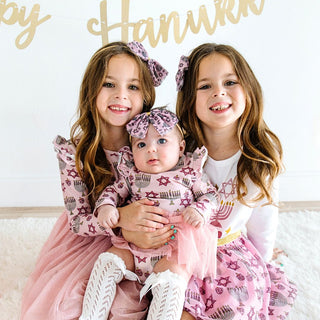 Sweet Wink Hanukkah Blush Pink Tutu