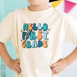 Sweet Wink Hello First Grade Short Sleeve Tee - Natural