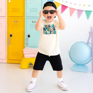 Sweet Wink Hello Kindergarten Short Sleeve Tee - Natural