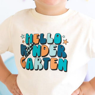 Sweet Wink Hello Kindergarten Short Sleeve Tee - Natural