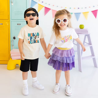 Sweet Wink Hello Preschool Short Sleeve Tee - Natural