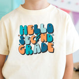 Sweet Wink Hello Second Grade Short Sleeve Tee - Natural