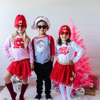 Sweet Wink Santa Baby Patch Sweatshirt - Pink, Sweet Wink, All Things Holiday, cf-size-2t, cf-size-3t, cf-size-4t, cf-size-5-6y, cf-size-7-8y, cf-type-sweatshirt, cf-vendor-sweet-wink, Christ