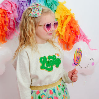 Sweet Wink, Sweet Wink Lucky Charm St. Patrick's Day Tulle Bow Clip - Basically Bows & Bowties