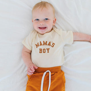 Sweet Wink Mama's Boy S/S Bodysuit - Natural