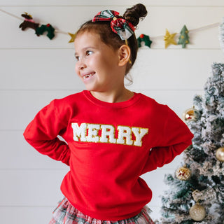 Sweet Wink Merry Patch Kids Sweatshirt, Sweet Wink, All Things Holiday, cf-size-2t, cf-size-3t, cf-type-sweatshirt, cf-vendor-sweet-wink, Christmas, Christmas Sweatshirt, Holiday, Merry Patch