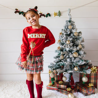 Sweet Wink Merry Patch Kids Sweatshirt, Sweet Wink, All Things Holiday, cf-size-2t, cf-size-3t, cf-type-sweatshirt, cf-vendor-sweet-wink, Christmas, Christmas Sweatshirt, Holiday, Merry Patch