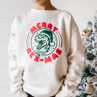 Sweet Wink Merry Rex-Mas Christmas Sweatshirt, Sweet Wink, All Things Holiday, cf-size-2t, cf-size-3t, cf-size-4t, cf-size-5-6y, cf-size-7-8y, cf-type-sweatshirt, cf-vendor-sweet-wink, Christ