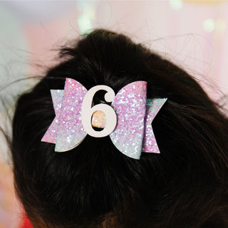 Sweet Wink Pastel Rainbow #6 Birthday Glitter Bow Clip, Sweet Wink, 6th Birthday, Birthday Hair Bow, Happy Birthday, Rainbow, Sixth Birthday, Sweet Wink, Sweet Wink Birthday, Hair Accessories