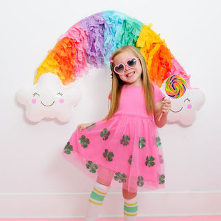 Sweet Wink, Sweet Wink Pink Shamrock St. Patrick's Day S/S Tutu Dress - Basically Bows & Bowties