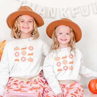 Sweet Wink Pumpkin Pie Smiley Thanksgiving Sweatshirt - Natural, Sweet Wink, cf-size-2t, cf-size-3t, cf-size-4t, cf-size-5-6y, cf-size-7-8y, cf-type-tee, cf-vendor-sweet-wink, Pumpkin Pie, Pu