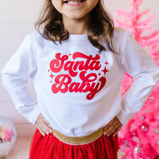 Sweet Wink Santa Baby L/S Tee, Sweet Wink, All Things Holiday, cf-size-12-18-months, cf-size-18-24-months, cf-size-2t, cf-size-3t, cf-size-4t, cf-size-9-10y, cf-type-sweatshirt, cf-vendor-swe