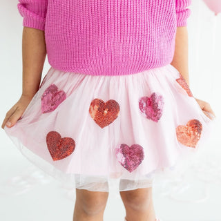 Sweet Wink Sequin Heart Valentine's Day Tutu