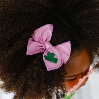 Sweet Wink Shamrock St. Patrick's Day Coquette Bow Clip