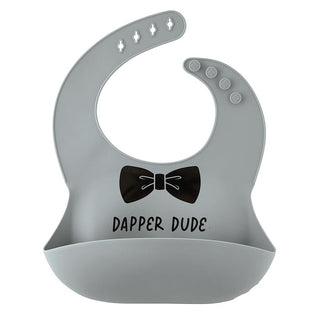 Stephan Baby Silicone Bib - Dapper Dude