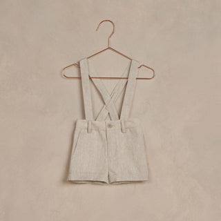 Noralee, Noralee Suspender Short in Linen - Basically Bows & Bowties