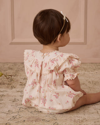 Noralee Eva Romper - Bow Ditsy