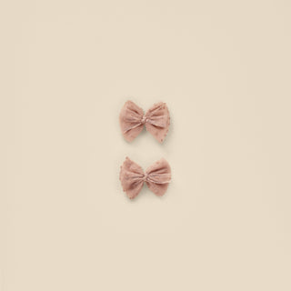 Noralee Flutter Tulle Clips in Dusty Rose