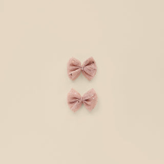 Noralee Flutter Tulle Clips in Rose Stars