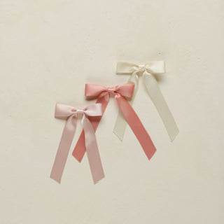 Noralee Satin Bows - Bubblegum / Lipstick / Natural