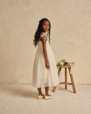 Noralee, Noralee Poppy Dress in Ivory - Basically Bows & Bowties