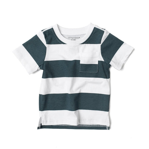 Little Bipsy Striped Tee - Navy