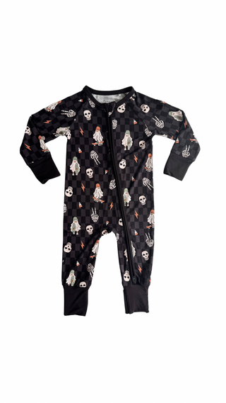 In My Jammers X Karrie Locher Never Ghost You Zipper Romper