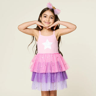 Petite Hailey Three Layered Tutu Dress - Pink