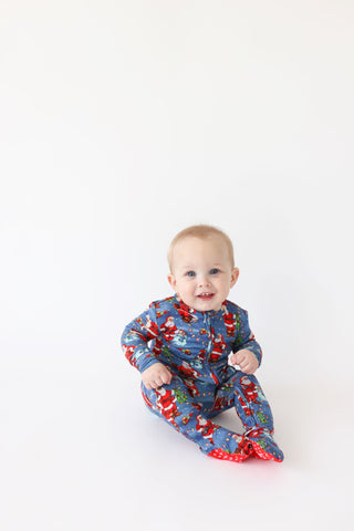 Posh Peanut Santa Claus Footie with Zipper, Posh Peanut, cf-size-0-3-months, cf-size-12-18-months, cf-size-18-24-months, cf-size-3-6-months, cf-size-6-9-months, cf-size-9-12-months, cf-size-n