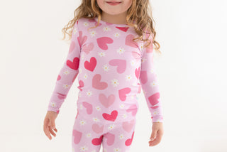 Posh Peanut, Posh Peanut Daisy Love L/S Basic Loungewear - Basically Bows & Bowties