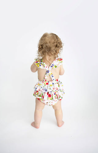 Posh Peanut Barbara Ruffled Strap Bubble Romper, Posh Peanut, Barbara, Posh Peanut, Posh Peanut Ruffled Strap Bubble Romper, Ruffled Strap Bubble Romper, Romper - Basically Bows & Bowties