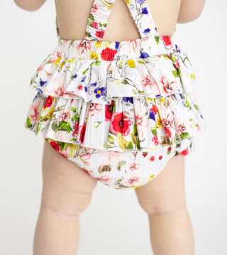 Posh Peanut Barbara Ruffled Strap Bubble Romper, Posh Peanut, Barbara, Posh Peanut, Posh Peanut Ruffled Strap Bubble Romper, Ruffled Strap Bubble Romper, Romper - Basically Bows & Bowties