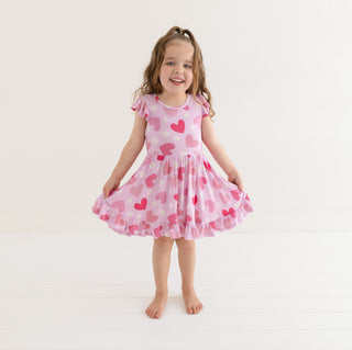 Posh Peanut, Posh Peanut Daisy Love Cap Sleeve Ruffled Twirl Dress - Basically Bows & Bowties