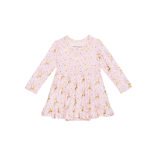 Posh Peanut Ryleigh L/S Ruffled Bodysuit Dress