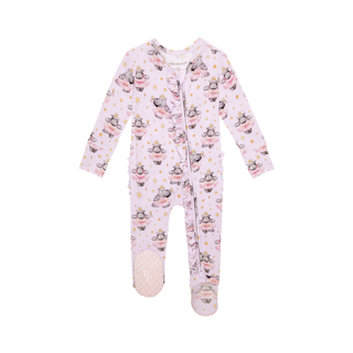 Posh Peanut Philomena Ruffled Zippered Footie