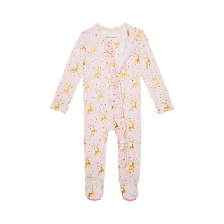 Posh Peanut Ryleigh Ruffled Zippered Footie