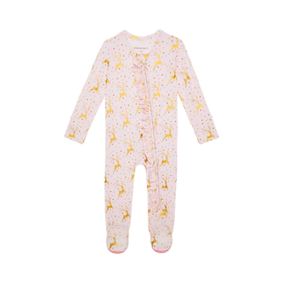 Posh Peanut Ryleigh Ruffled Zippered Footie