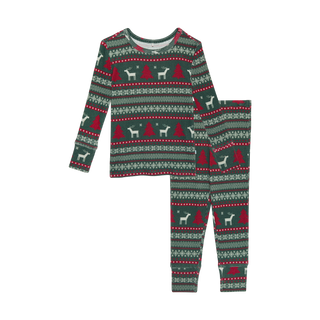 Posh Peanut Holiday Fair Isle Classic Pajama Set