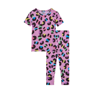 Posh Peanut Electric Leopard S/S Basic Loungewear