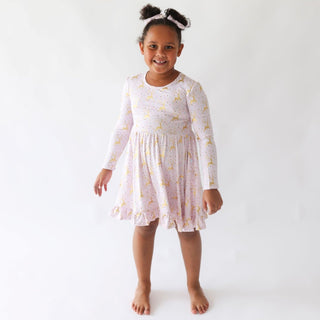 Posh Peanut Ryleigh Long Sleeve Ruffled Twirl Dress