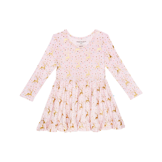 Posh Peanut Ryleigh Long Sleeve Ruffled Twirl Dress