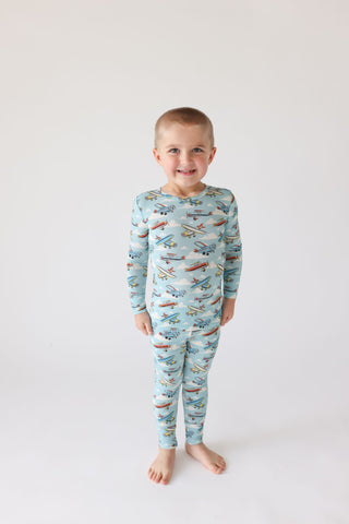 Posh Peanut Posh Planes Classic Pajama Set