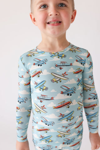 Posh Peanut Posh Planes Classic Pajama Set