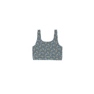 Play by Rylee & Cru Swift Sports Bra - Blue Floral Ocean