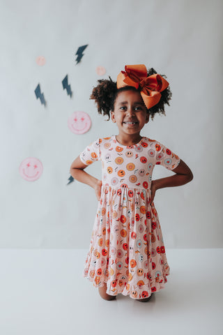 Dream Big Little Co Electric Smiles Dream Ruffle Dress, Dream Big Little Co, cf-size-2t, cf-type-dresses, cf-vendor-dream-big-little-co, DBLC, Dream Big Little Co, Dream Big Little Co Dream R