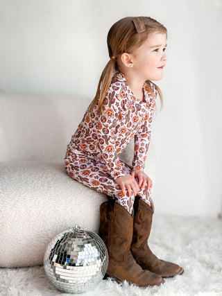 Dream Big Little Co, Dream Big Little Co Western Dreamzzz L/S Dream Set - Basically Bows & Bowties