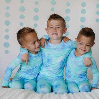 Dream Big Little Co Blue Tie Dye L/S Dream Set, Dream Big Little Co, Blue Tie Dye, cf-size-2t, cf-size-4t, cf-size-5-6, cf-size-7-8, cf-size-9-10, cf-type-pajamas, cf-vendor-dream-big-little-