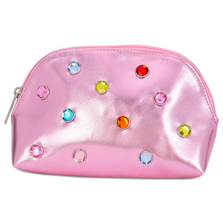 Iscream Pink Candy Gem Oval Cosmetic Bag, Iscream, cf-type-bag, cf-vendor-iscream, cosmetic bag, Gifts for Girls, Iscream, Iscream Bag, Iscream Cosmetic Bag, Iscream Small Cosmetic Bag, iscre