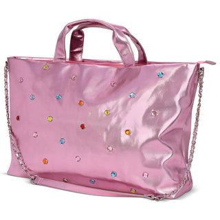 Iscream Pink Candy Gem Overnight Bag, Iscream, Bag for Camp, Camp Bag, cf-type-bag, cf-vendor-iscream, Gift for Camp, Gifts for Girls, Iscream, Iscream Bag, Iscream Overnight Bag, iscream-sho